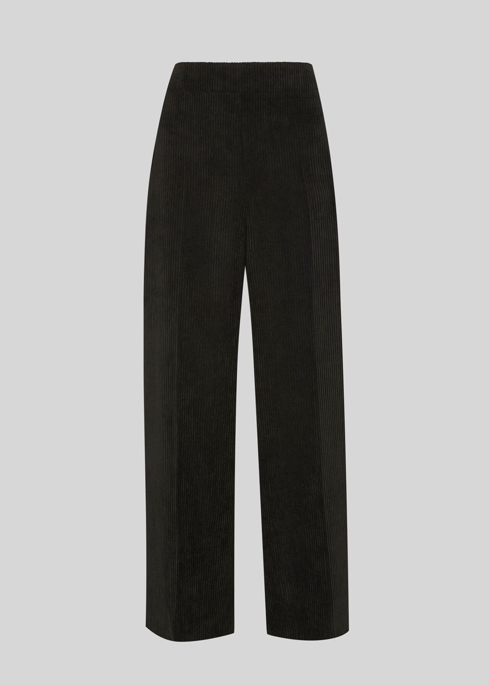 Whistles Cord Flat Front Pants Black | US-40573EKUX