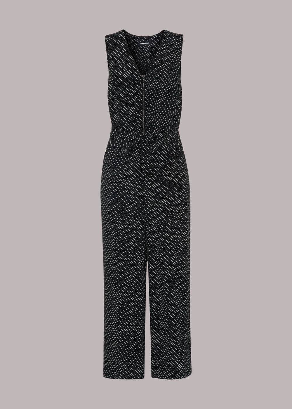 Whistles Geo Casual Corey Jumpsuit Black / Multicolor | US-50864XCWZ