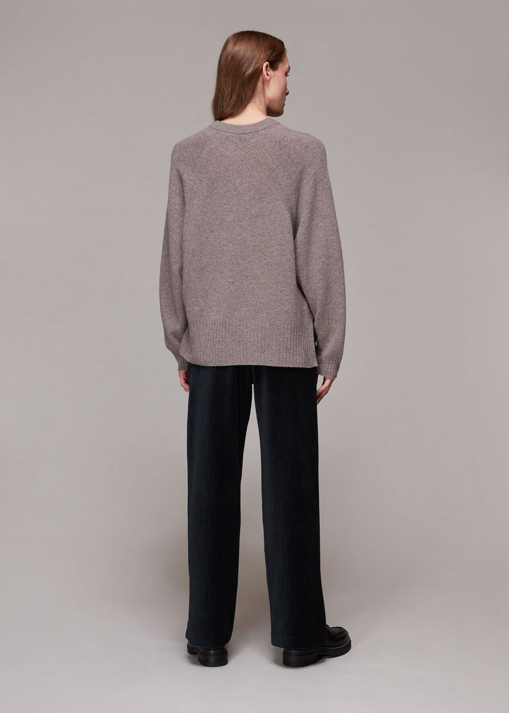 Whistles Millie Corduroy Pants Navy | US-38290ORUW